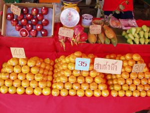 Markt in Phayao in Nordthailand